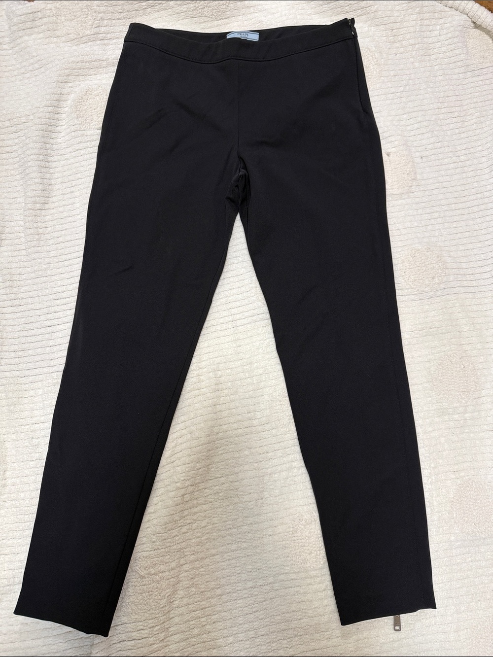 Prada Black Skinny Ponte Pants